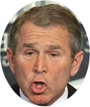 funny george bush quotes. President George W. Bush