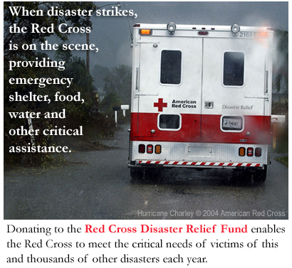 When disaster strikes, the American Red Cross is on the scene providing emergency shelter, food, water and other critical assistance.