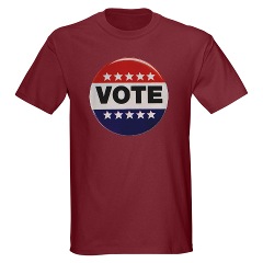 Vintage Vote Button Symbol T-shirt